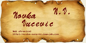 Novka Vučević vizit kartica